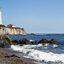 <p align=left>Le cap des Rosiers, la classique carte postale de la Gaspésie. Nous n'irons pas au parc de Forillon, nous y avons déjà séjourné deux fois.